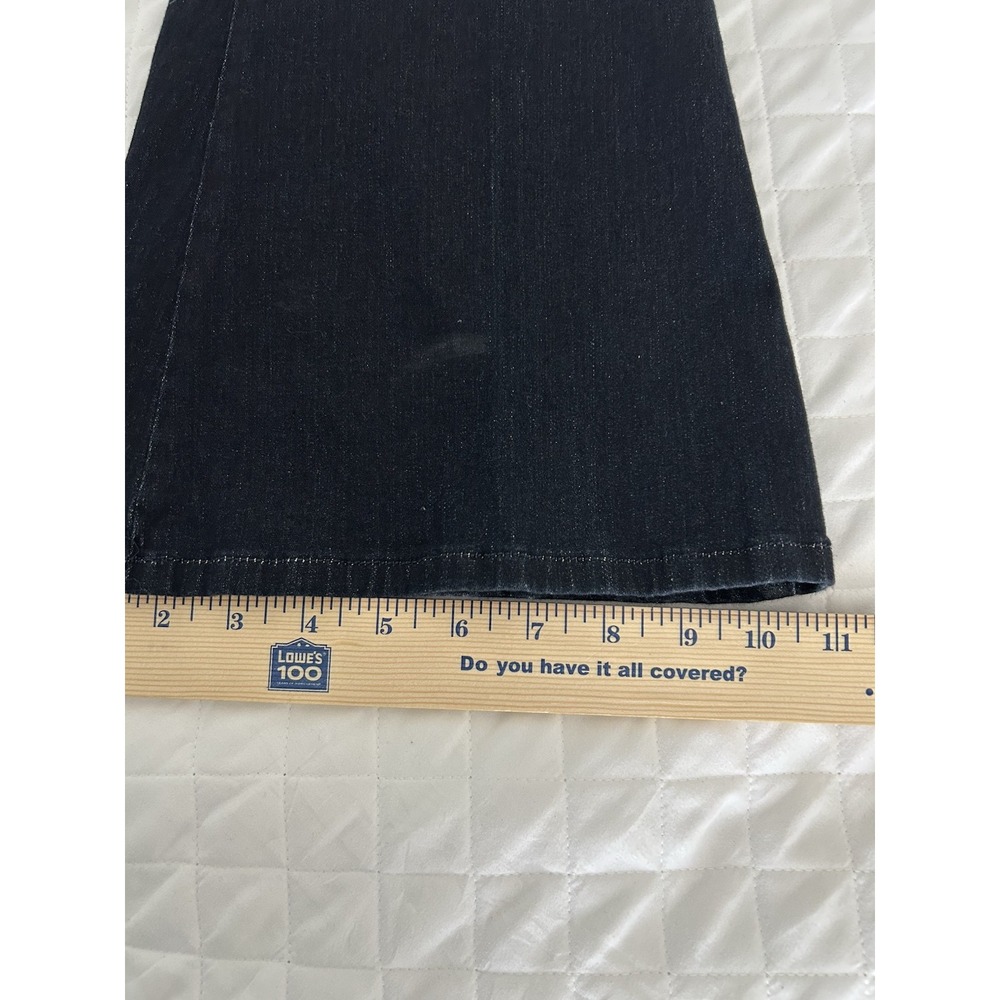 Guess Womens Trouser Flare‎ Jeans 28 New with Tags Stretch Mid Rise Dark Wash - Picture 7 of 8